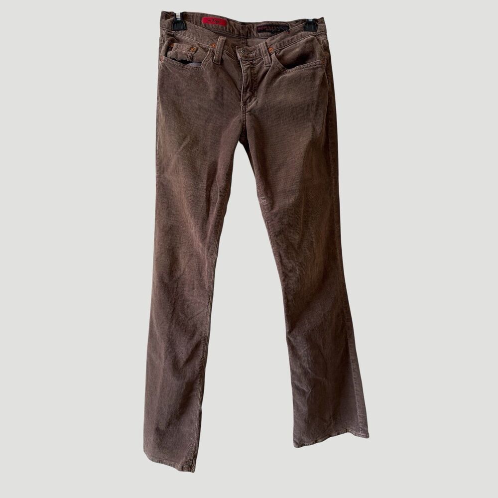 AG Adriano Goldschmied The Angel Brown Corduroy Bootcut Pants Size 27R USA made